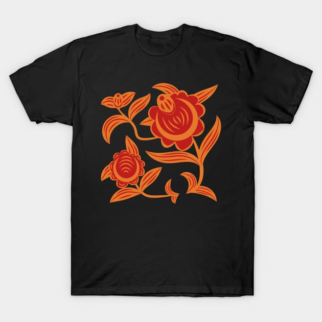 Folk flowers T-Shirt by Eskimos